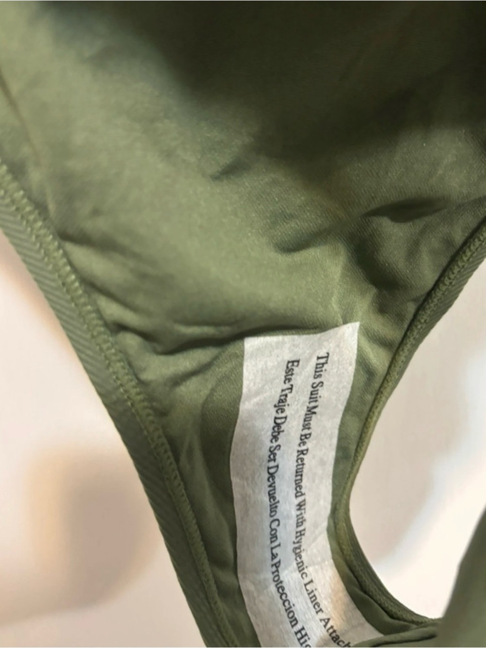 Target Olive Green  One-Piece Swimsuit - Picture 4 of 4